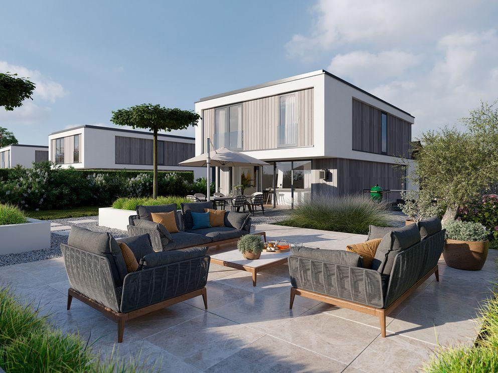 Synchroon en BAM Wonen starten bouw tien energiezuinige dijkwoningen Kop van Waal in Tiel