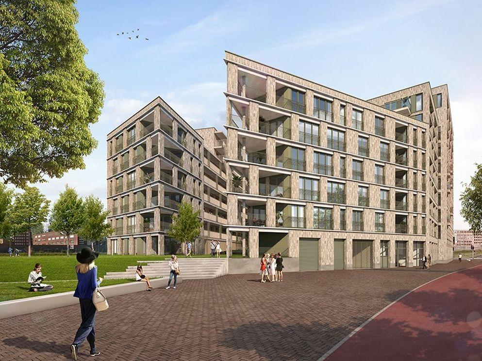 AM geeft startsein bouw Hendric met 124 appartementen in binnenstedelijke gebiedsontwikkeling Drie Hoefijzers Breda