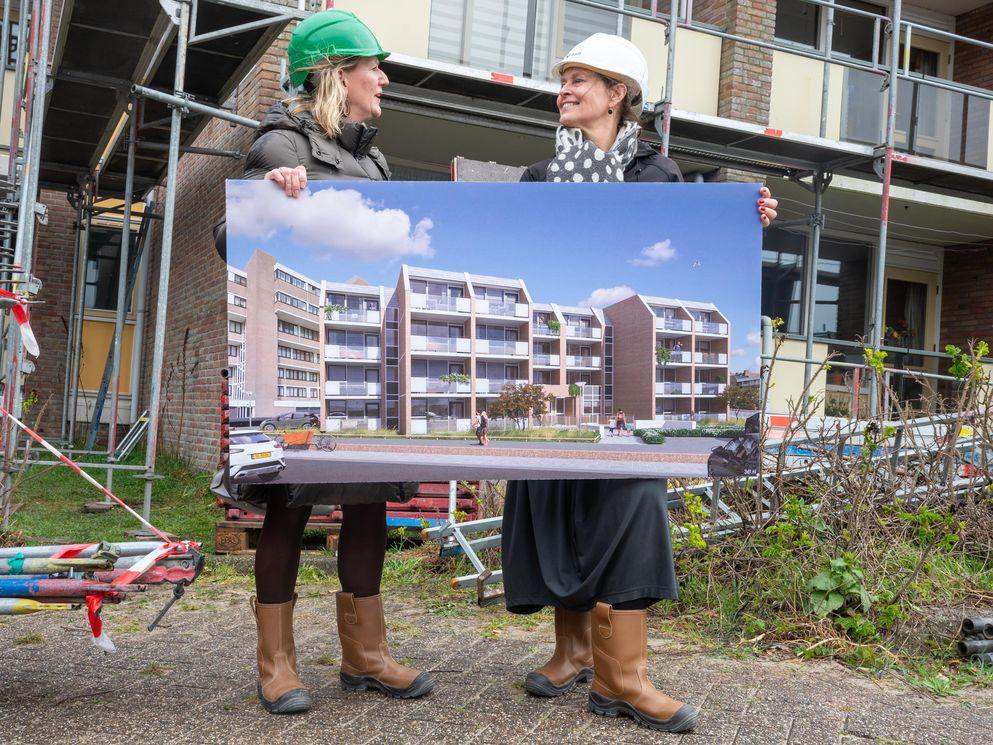 Kennemer Wonen en BAM Wonen starten verduurzaming 58 sociale huurwoningen in Egmond aan Zee 
