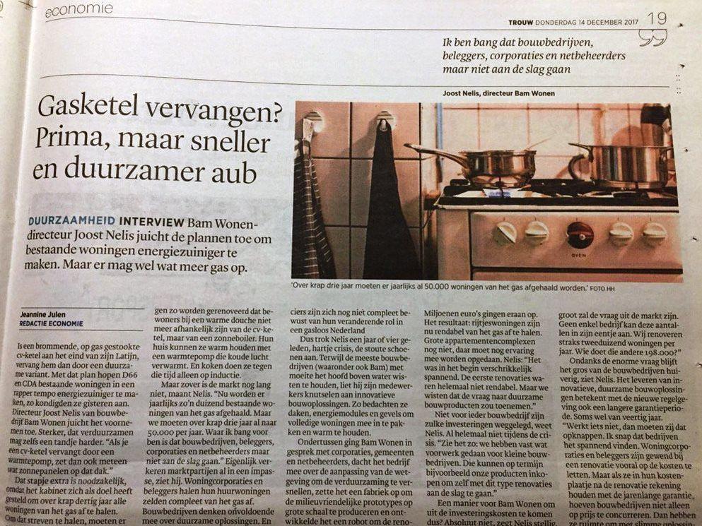 Gasketel vervangen? Prima, maar sneller en duurzamer aub
