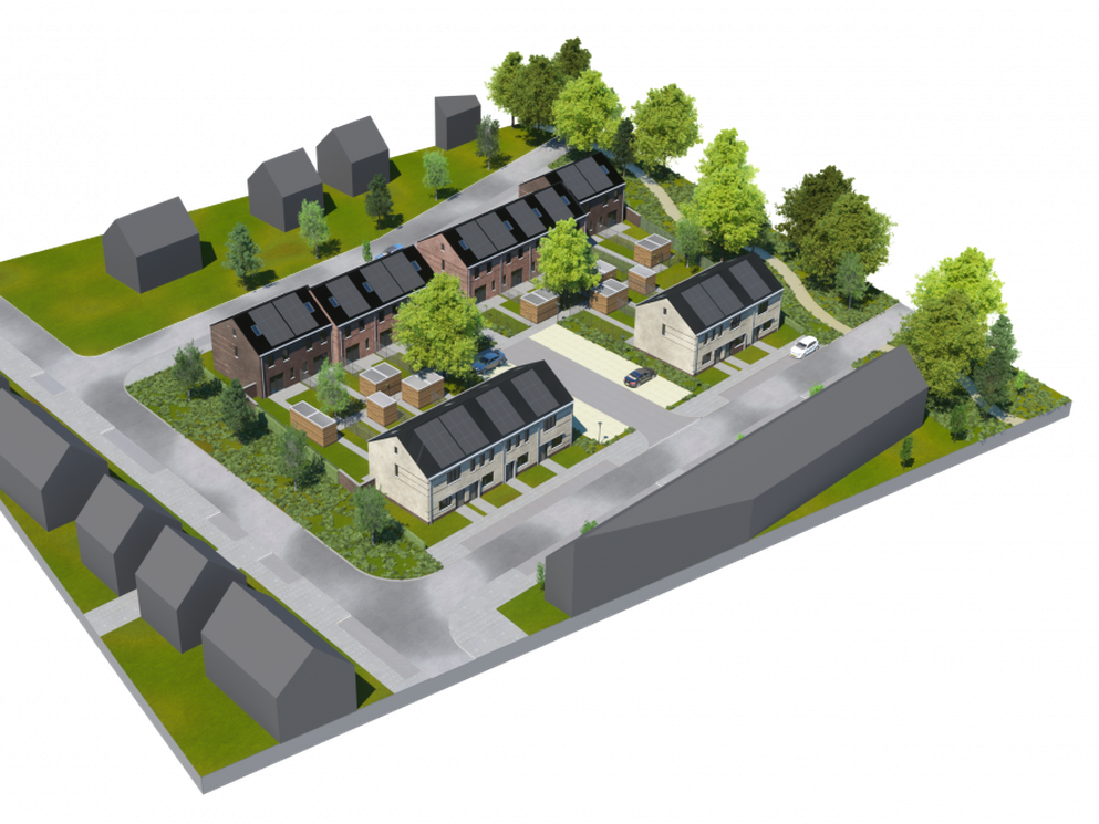 BAM Wonen en Wonen Limburg vieren startbouw achttien energiezuinige sociale huurwoningen in Maasbree