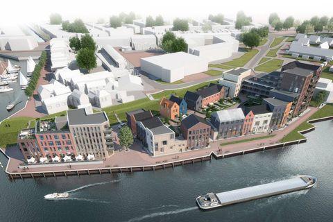 Nieuwbouw 22 eengezinswoningen en 50 appartementen Spuifront in Oud-Beijerland