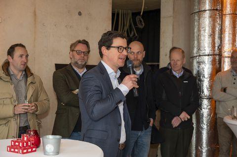 Hollandse Meesters Amstelveen hoogste punt viering - Directeur Operations Urban Up Bart Lemmens